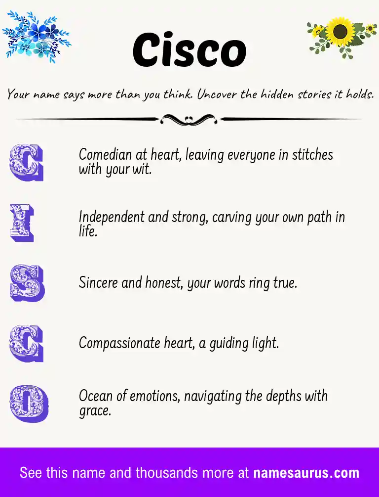 Acrostic poem about Cisco.