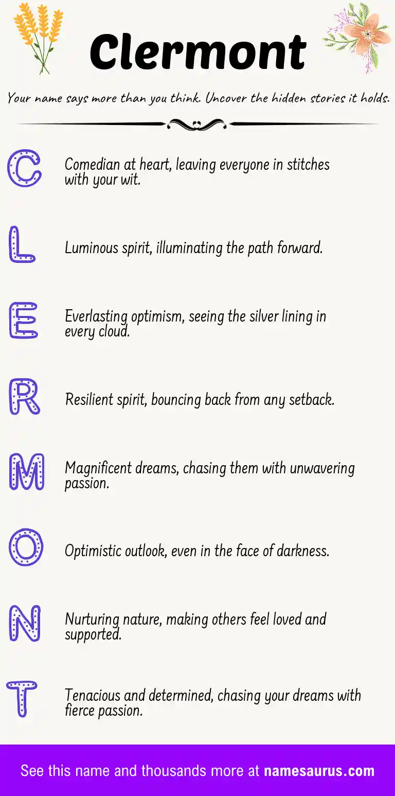 Acrostic poem about Clermont.