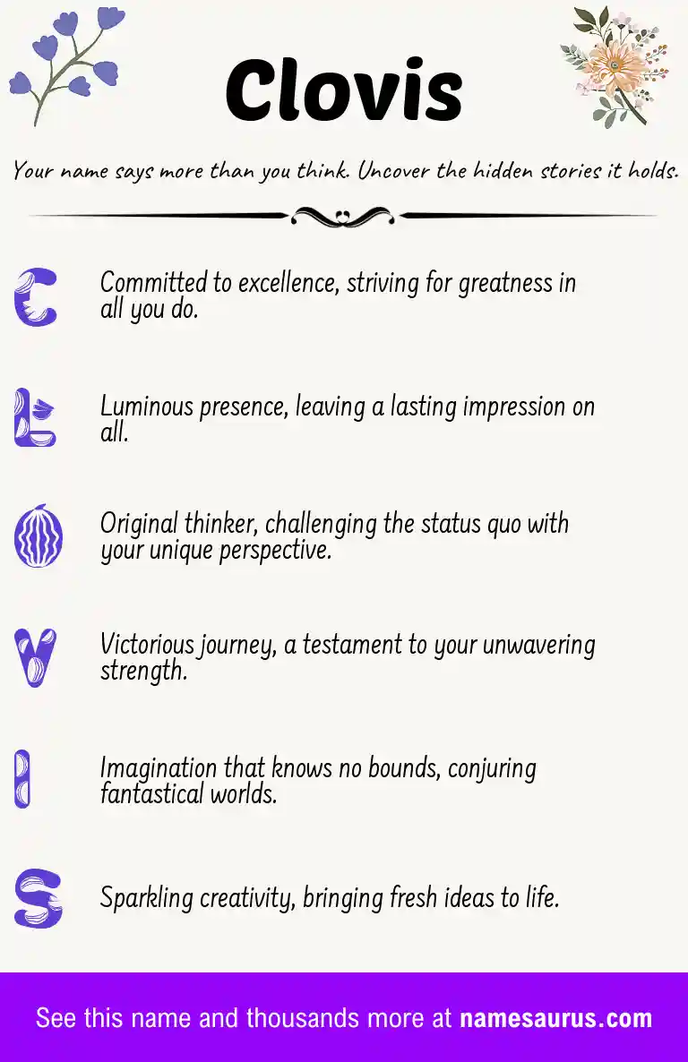 Acrostic poem about Clovis.