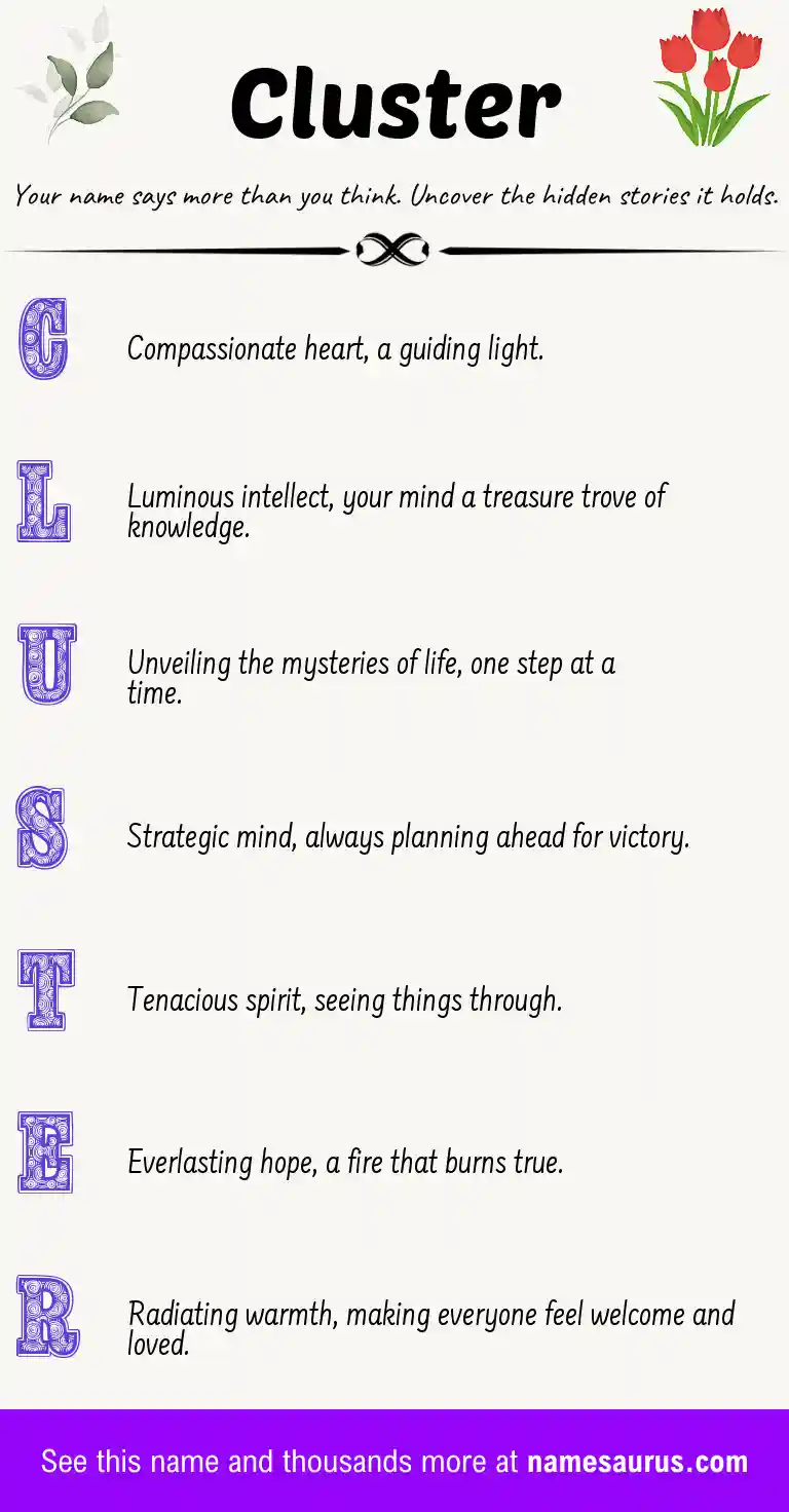 Acrostic poem about Cluster.