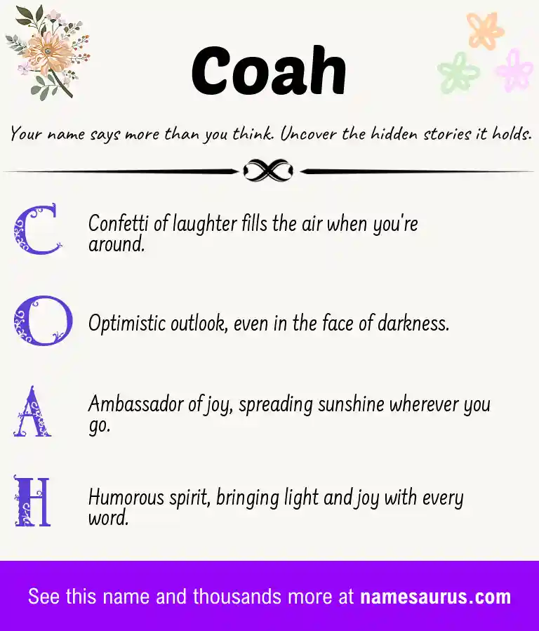 Acrostic poem about Coah.