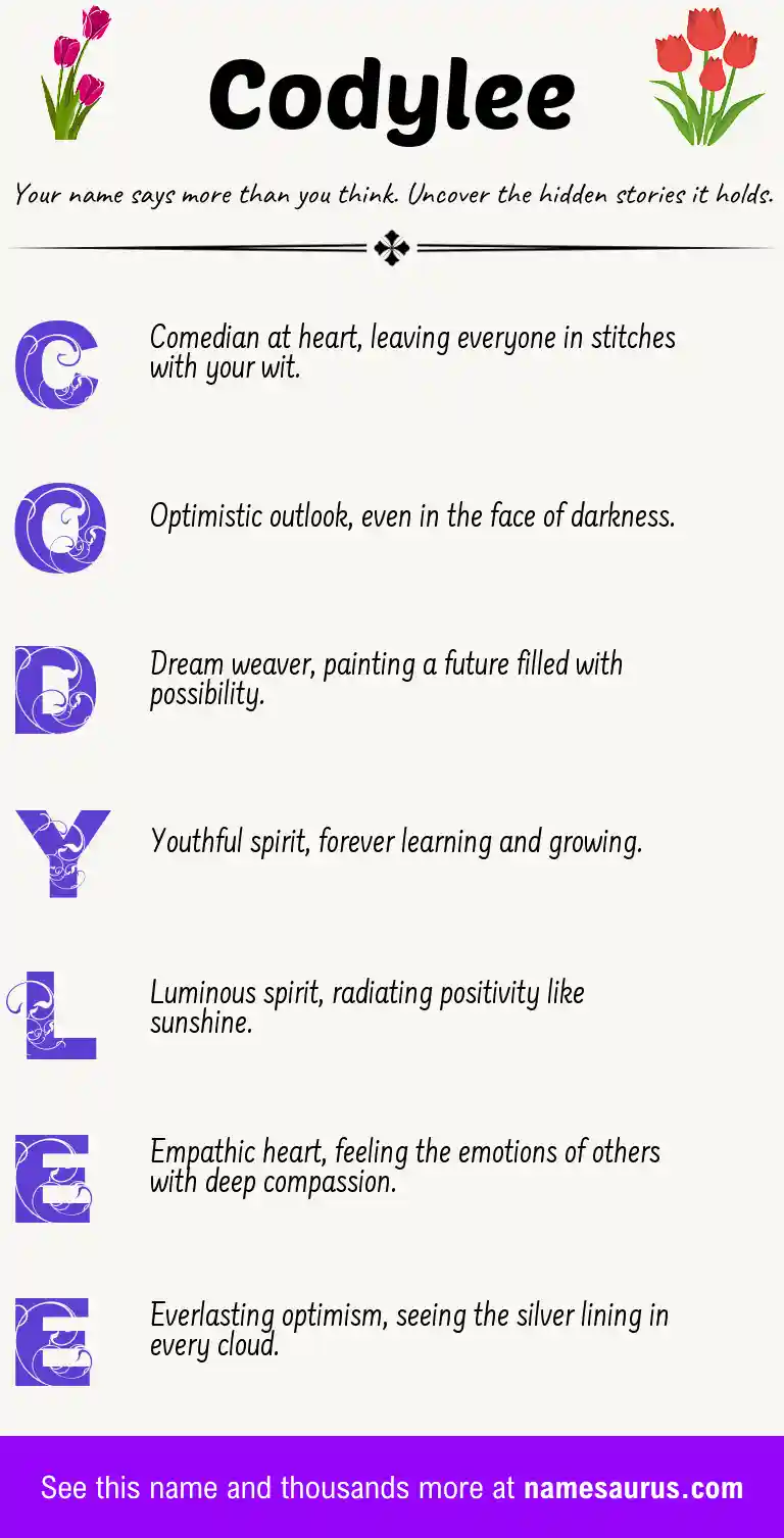 Acrostic poem about Codylee.