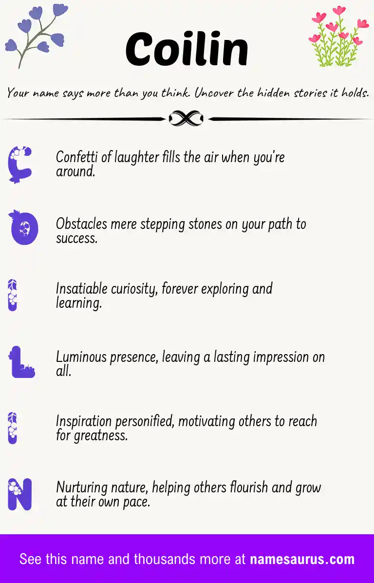 Acrostic poem about Coilin.
