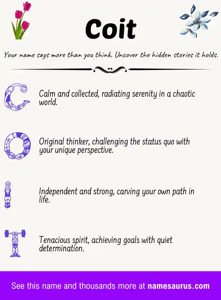 Acrostic poem about Coit.