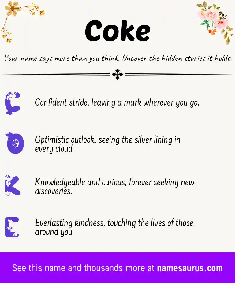 Acrostic poem about Coke.
