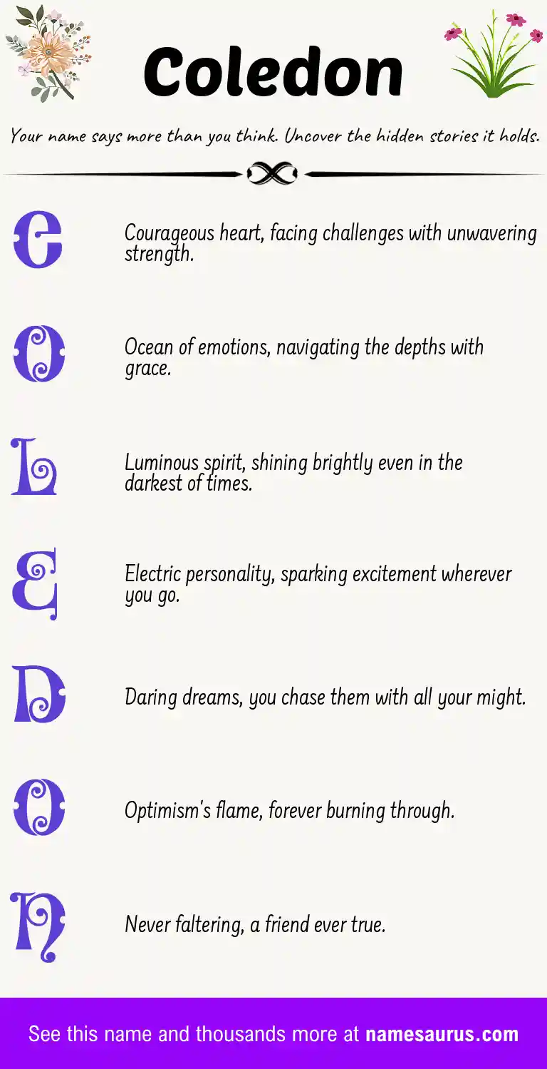 Acrostic poem about Coledon.