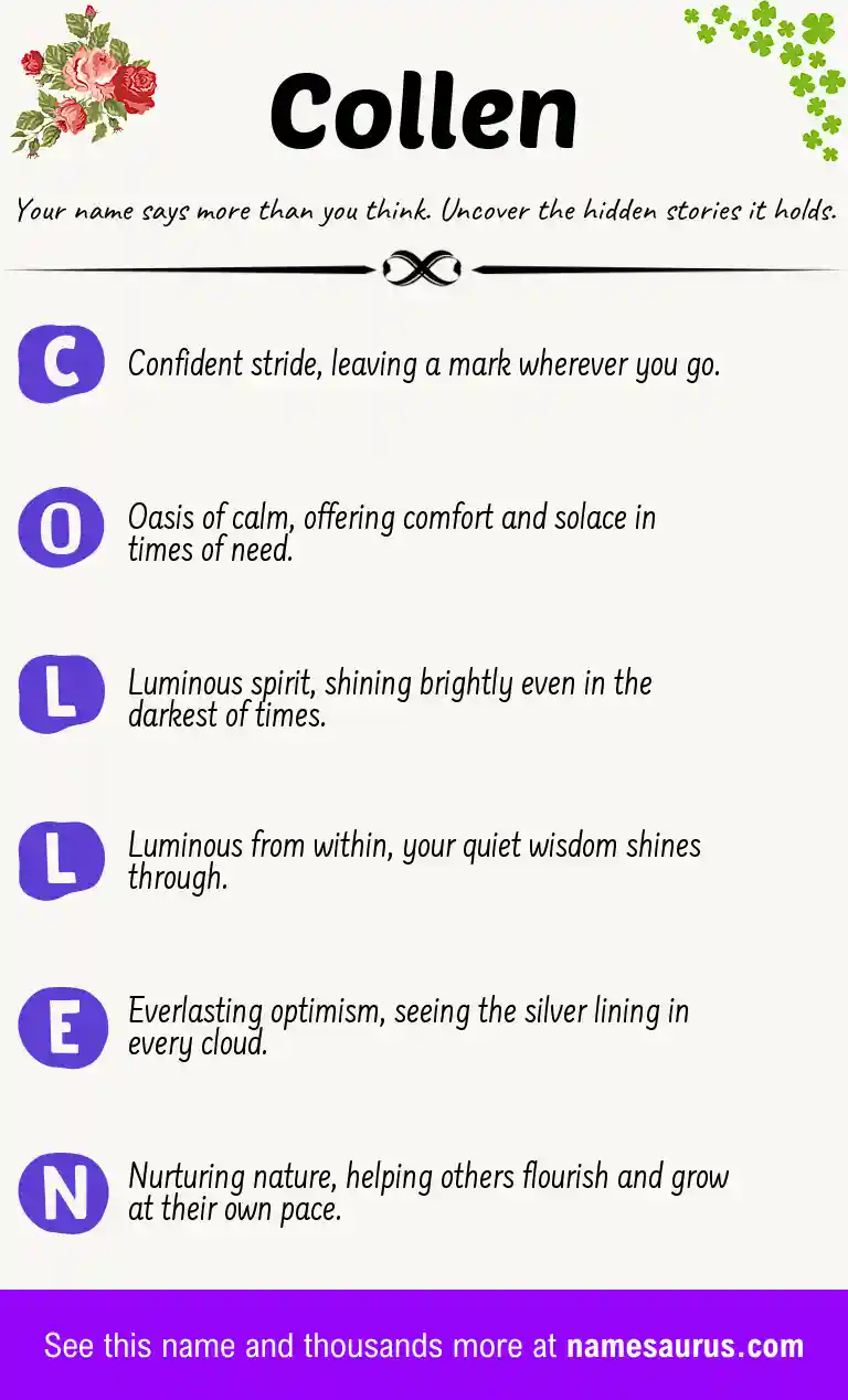 Acrostic poem about Collen.