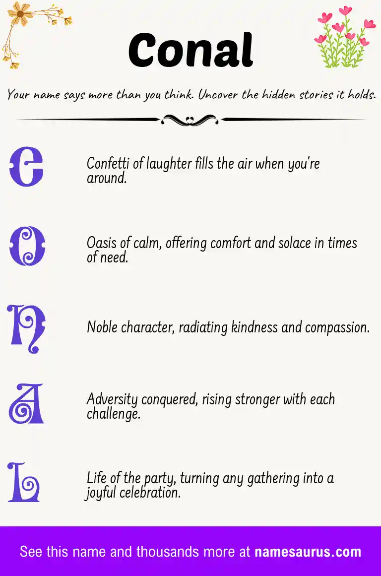 Acrostic poem about Conal.