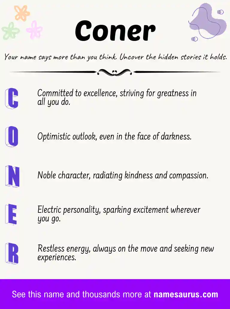 Acrostic poem about Coner.