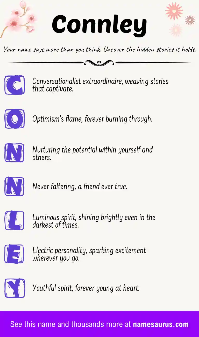 Acrostic poem about Connley.