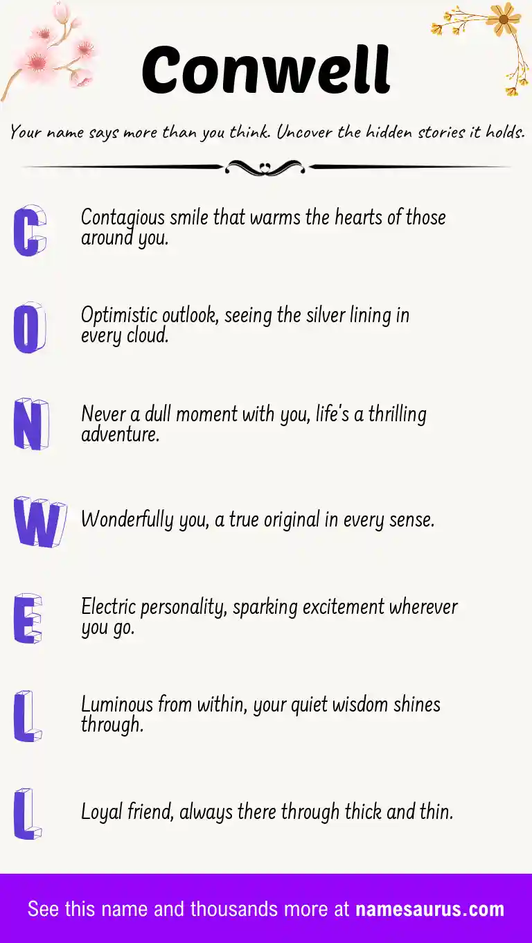 Acrostic poem about Conwell.