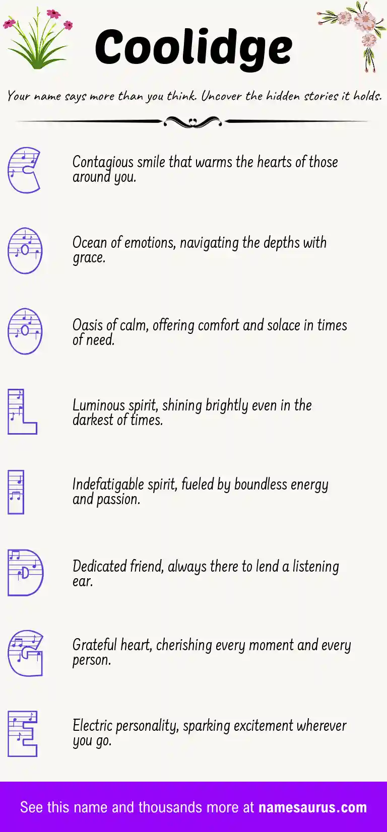 Acrostic poem about Coolidge.