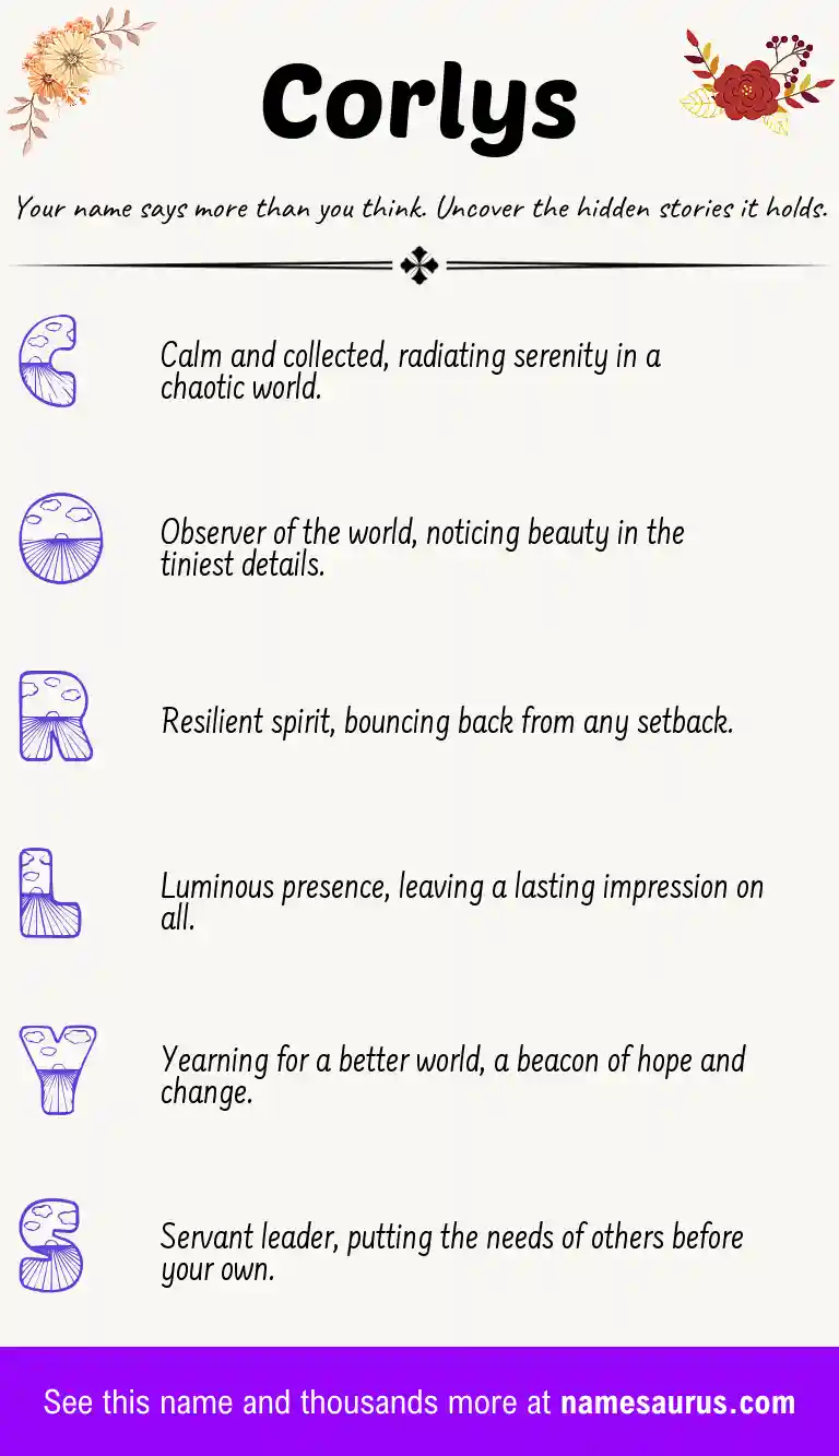 Acrostic poem about Corlys.