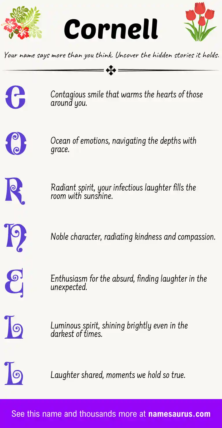Acrostic poem about Cornell.