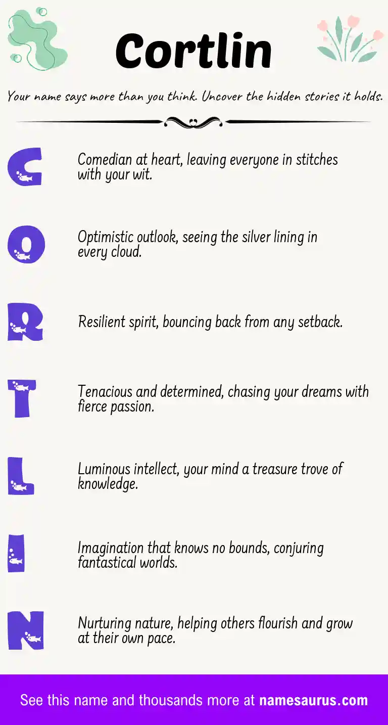 Acrostic poem about Cortlin.