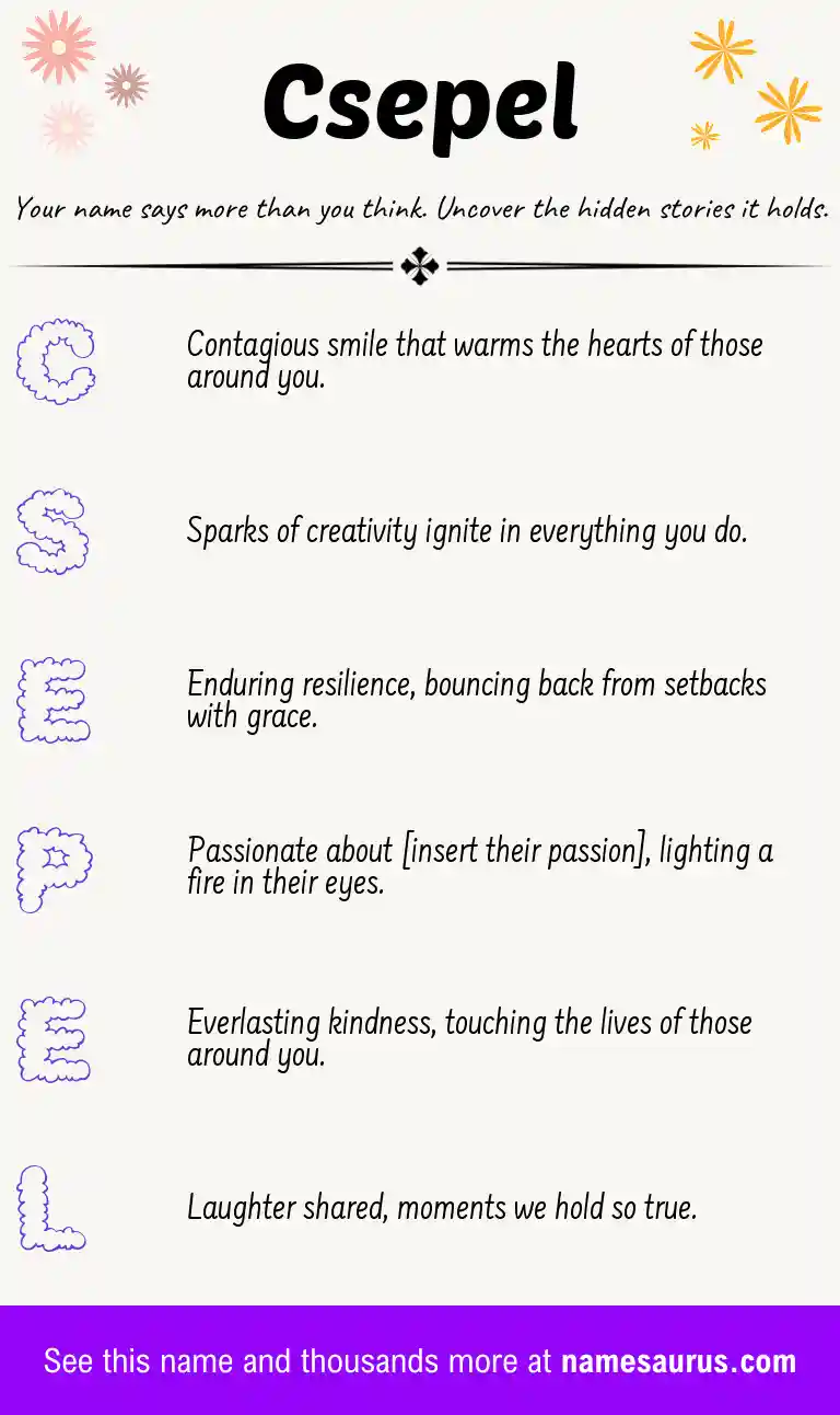 Acrostic poem about Csepel.