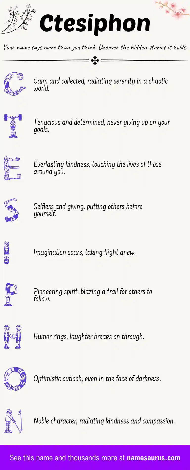 Acrostic poem about Ctesiphon.