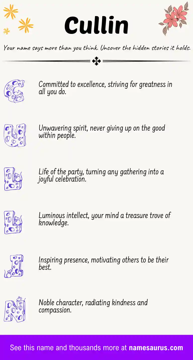 Acrostic poem about Cullin.