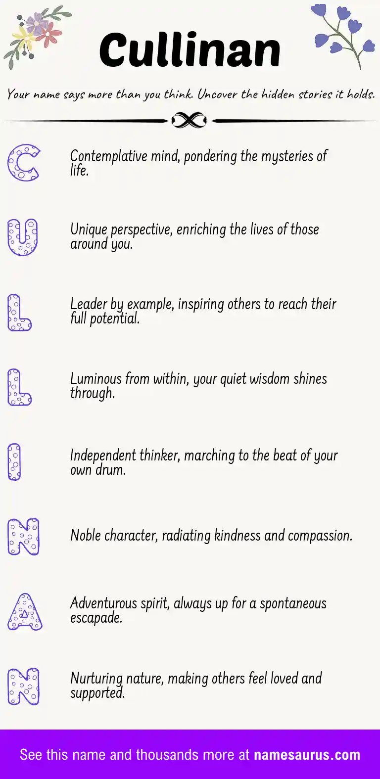 Acrostic poem about Cullinan.