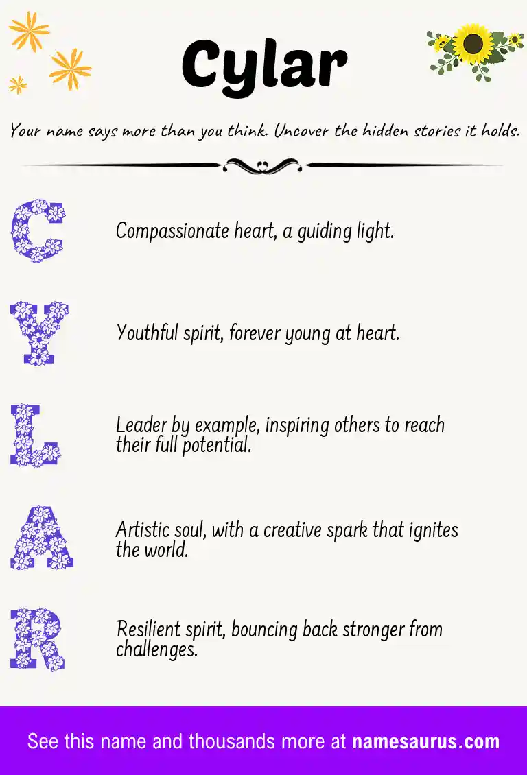 Acrostic poem about Cylar.