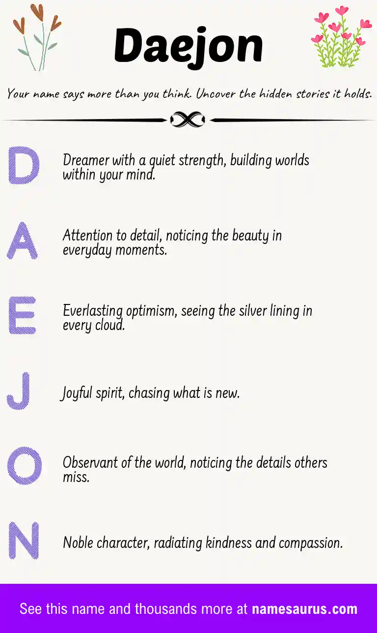 Acrostic poem about Daejon.