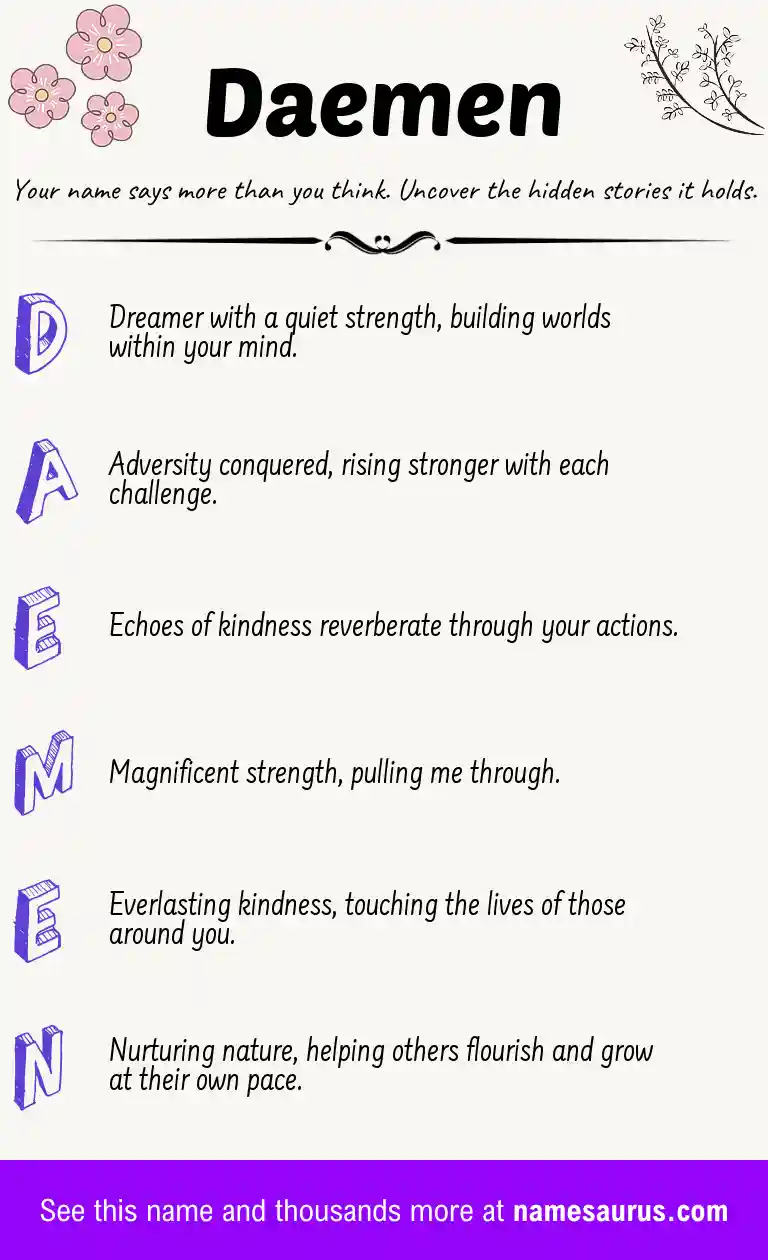 Acrostic poem about Daemen.