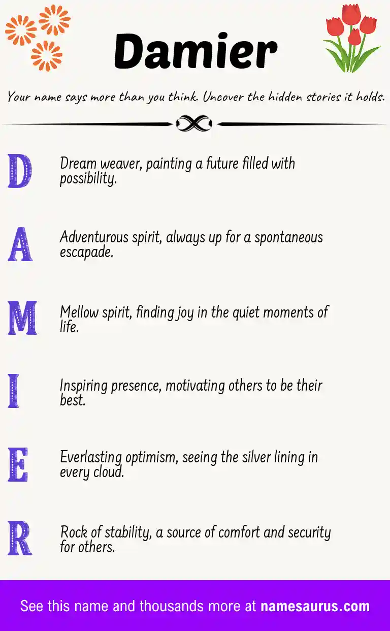 Acrostic poem about Damier.