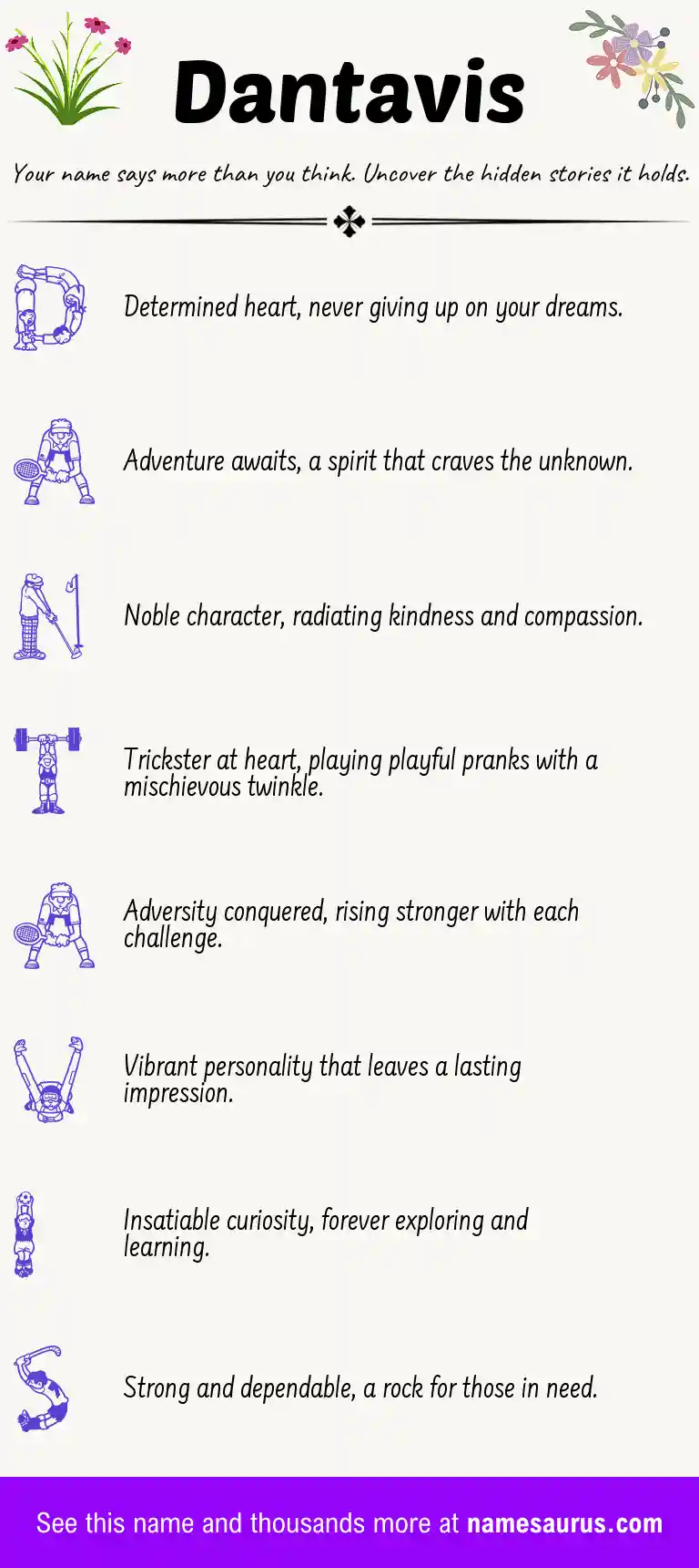 Acrostic poem about Dantavis.