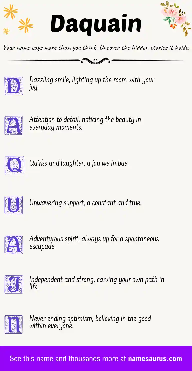 Acrostic poem about Daquain.
