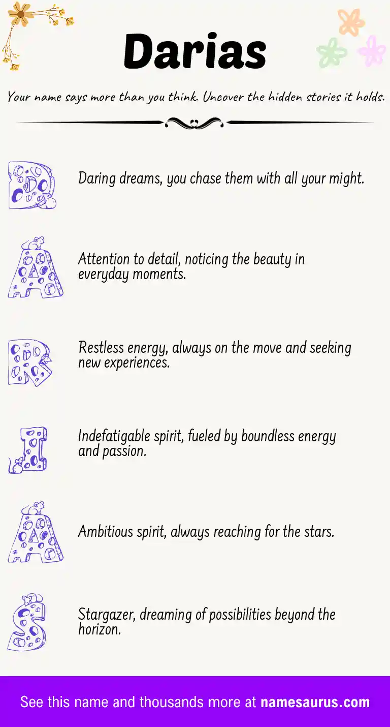 Acrostic poem about Darias.