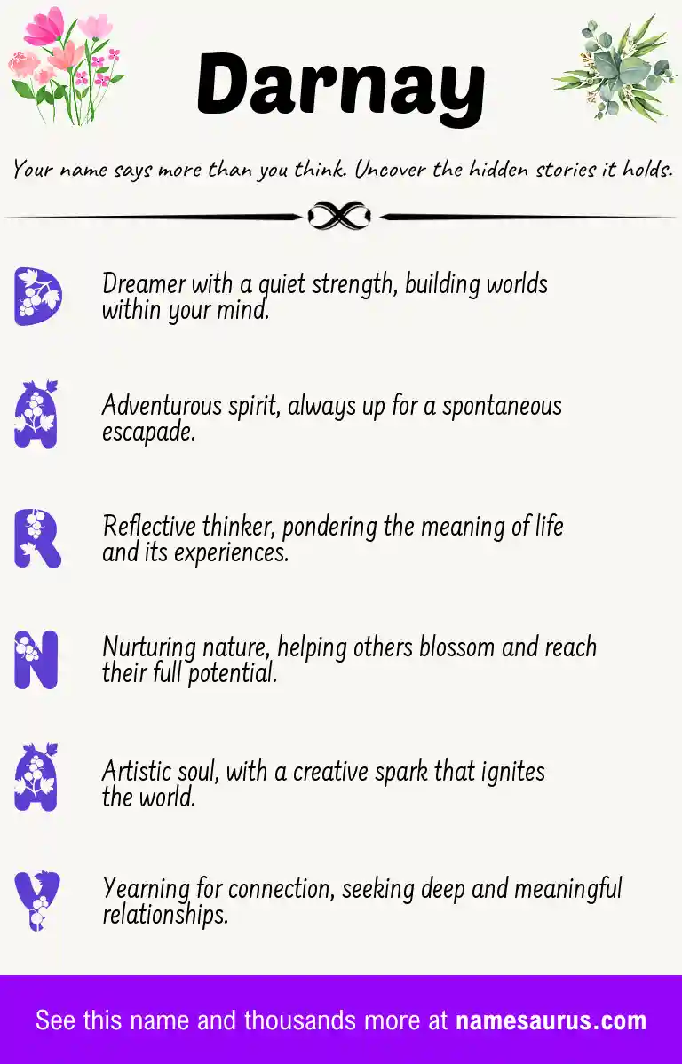 Acrostic poem about Darnay.