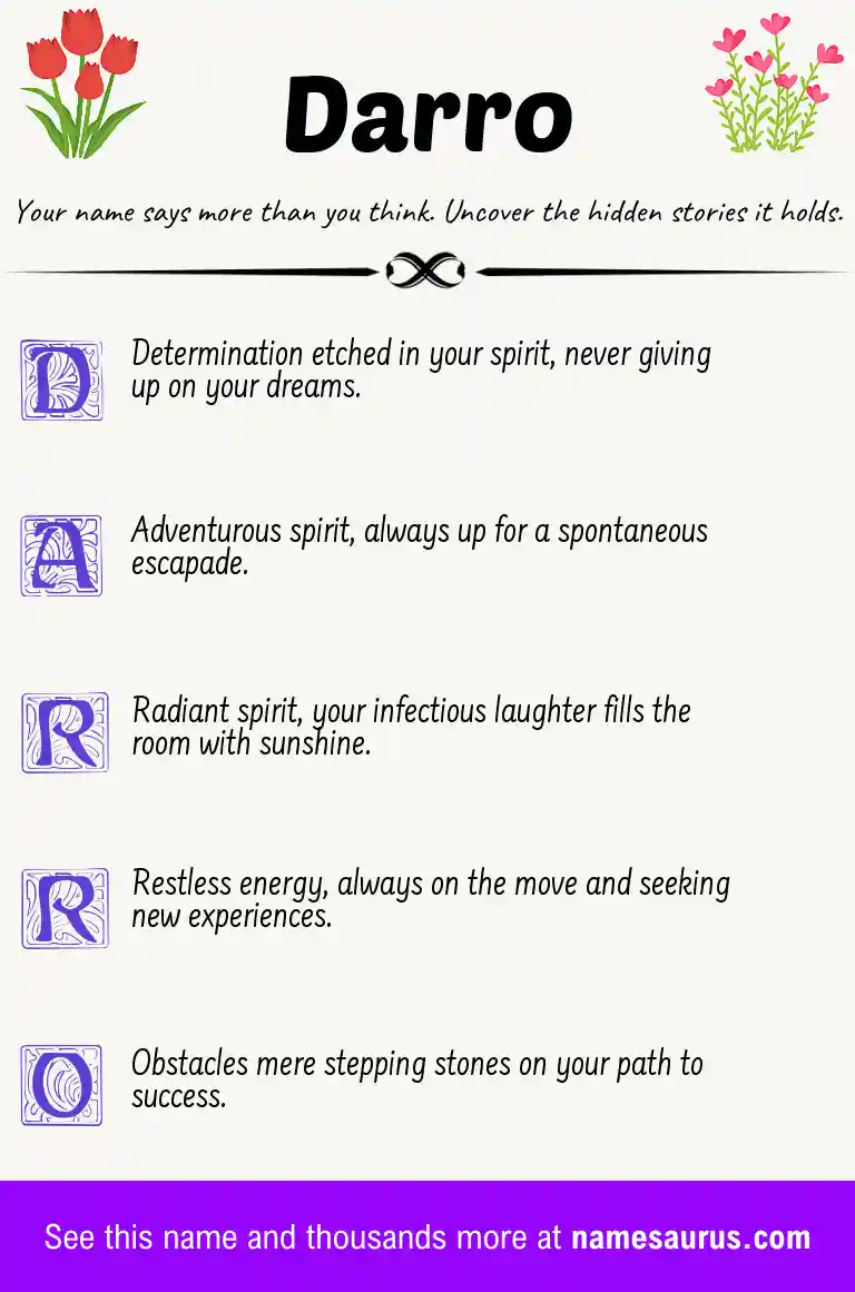 Acrostic poem about Darro.