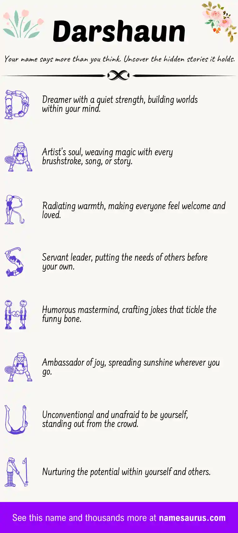 Acrostic poem about Darshaun.