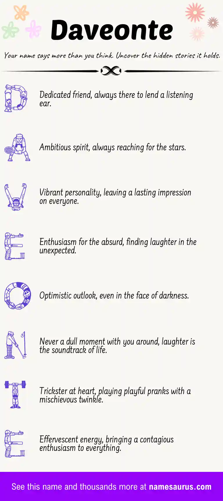 Acrostic poem about Daveonte.