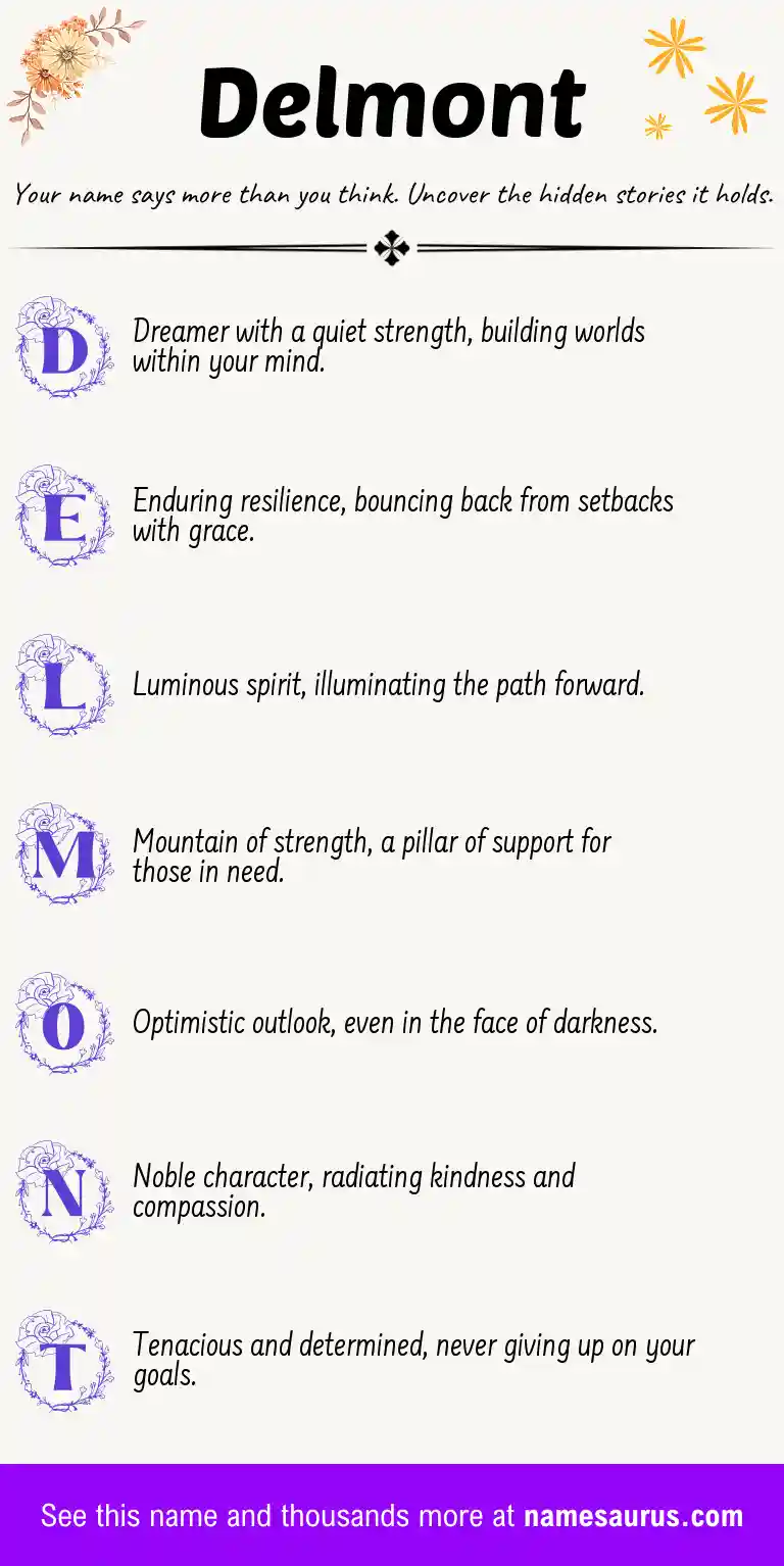 Acrostic poem about Delmont.