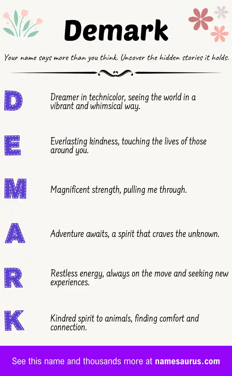 Acrostic poem about Demark.