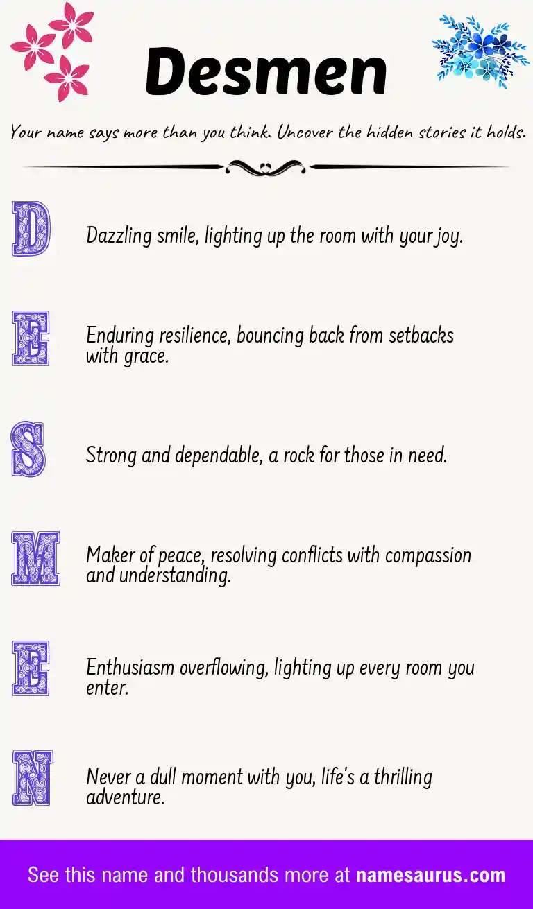 Acrostic poem about Desmen.