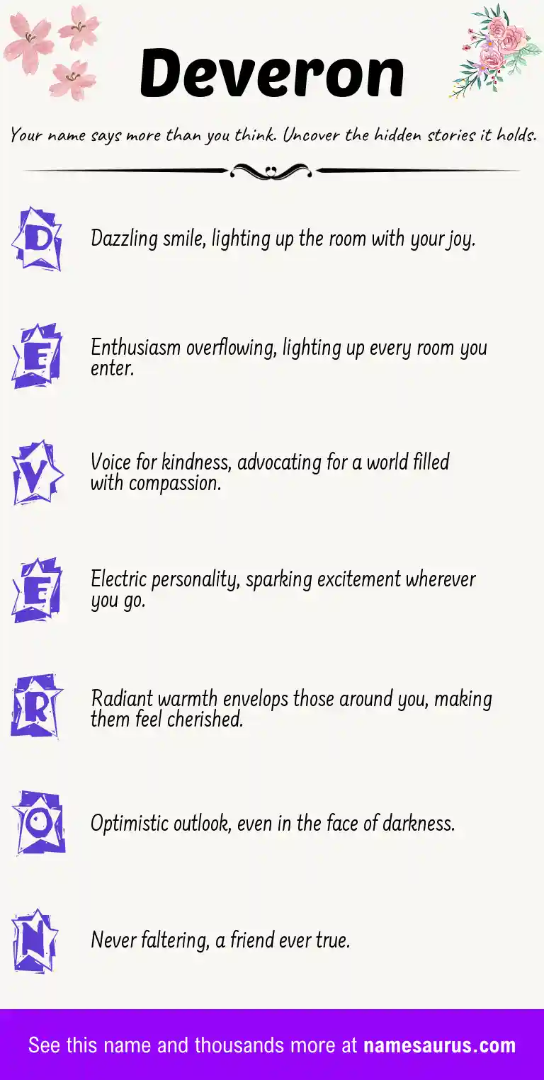 Acrostic poem about Deveron.