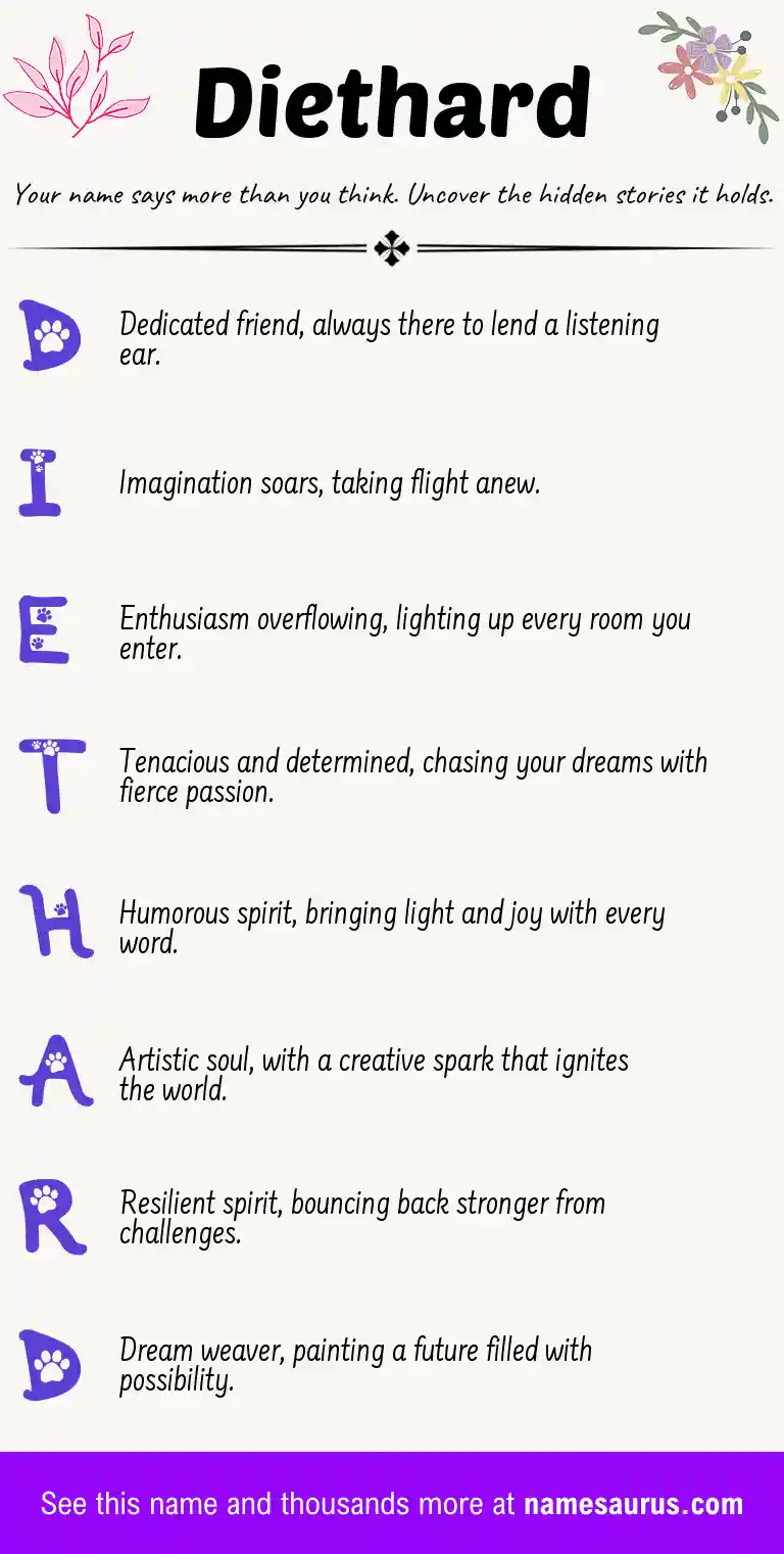 Acrostic poem about Diethard.