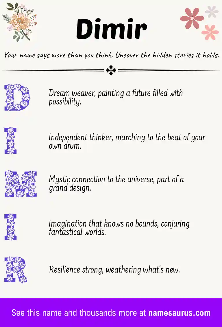 Acrostic poem about Dimir.