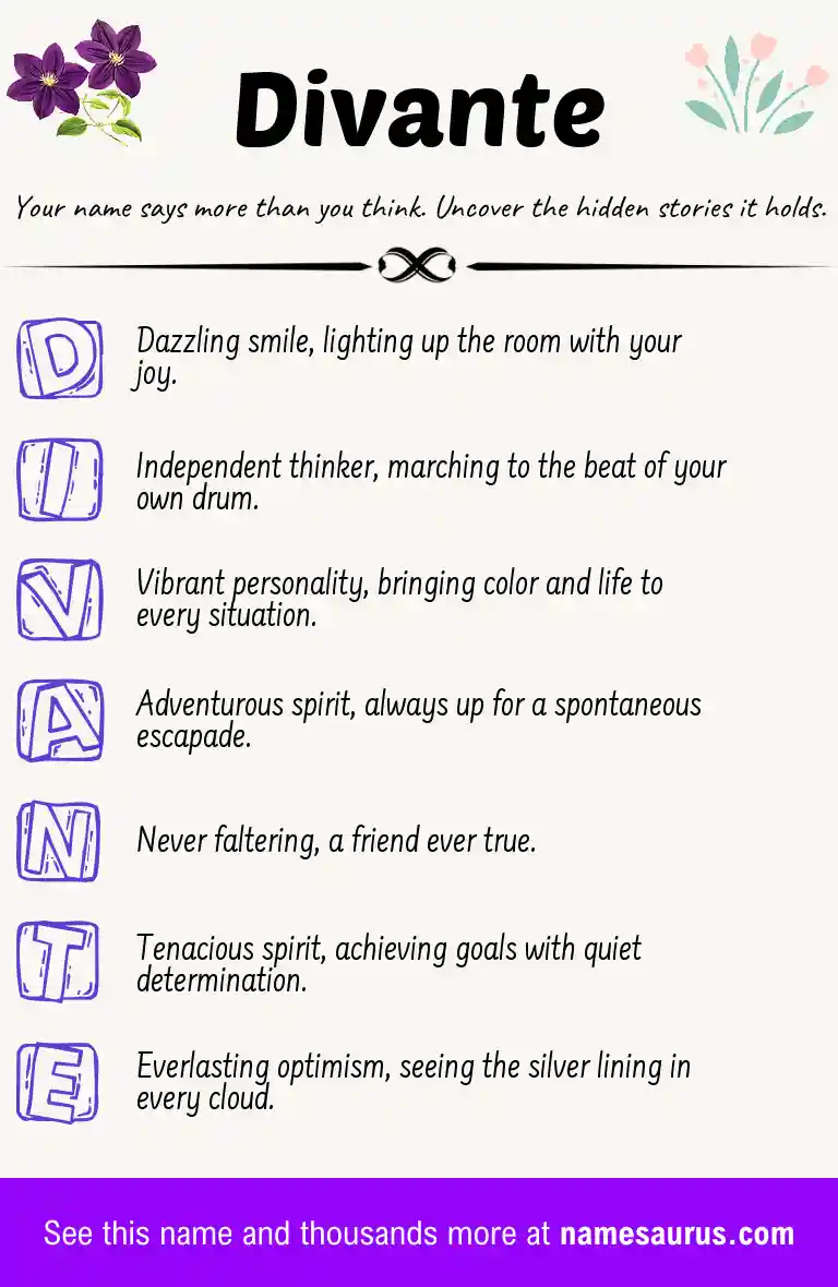 Acrostic poem about Divante.