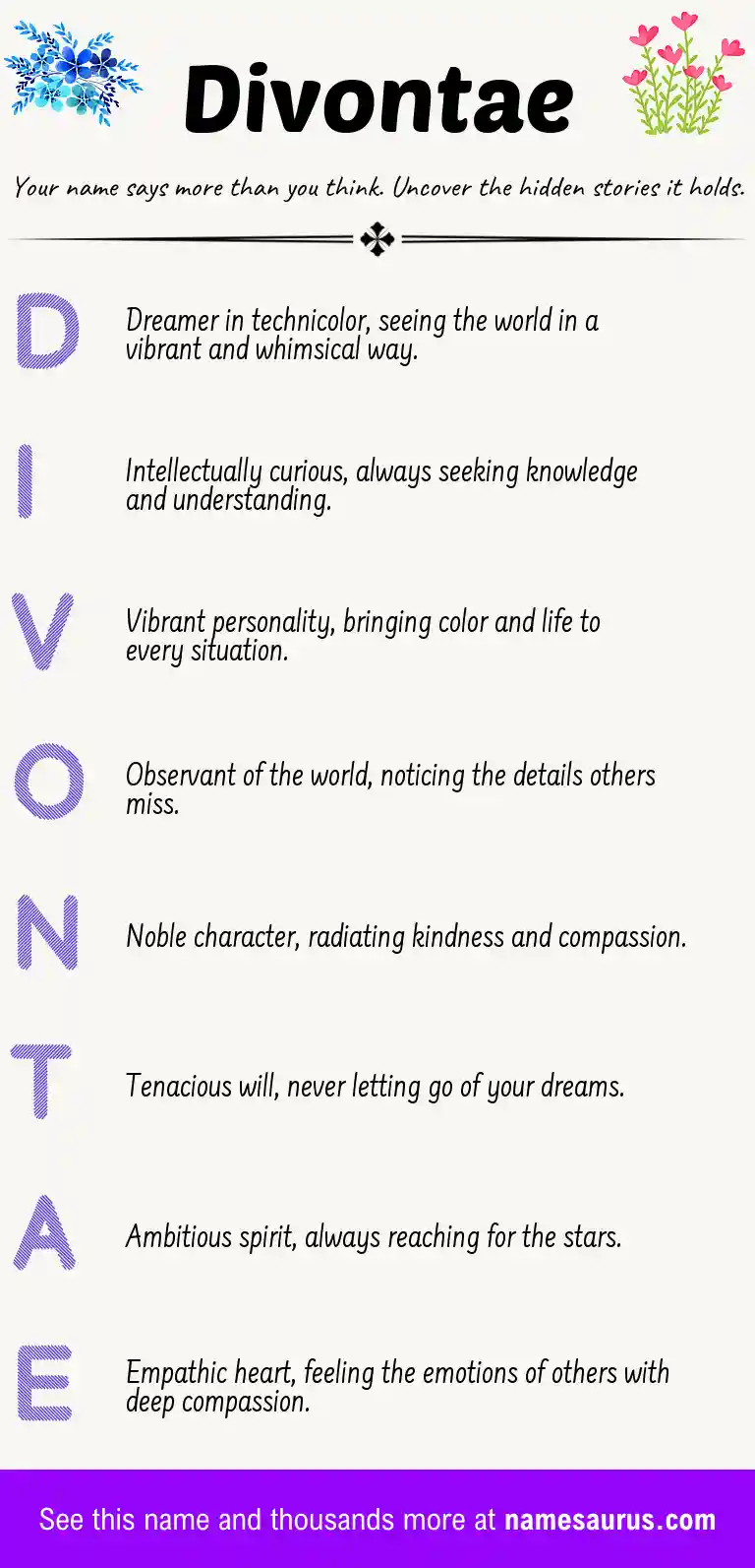 Acrostic poem about Divontae.
