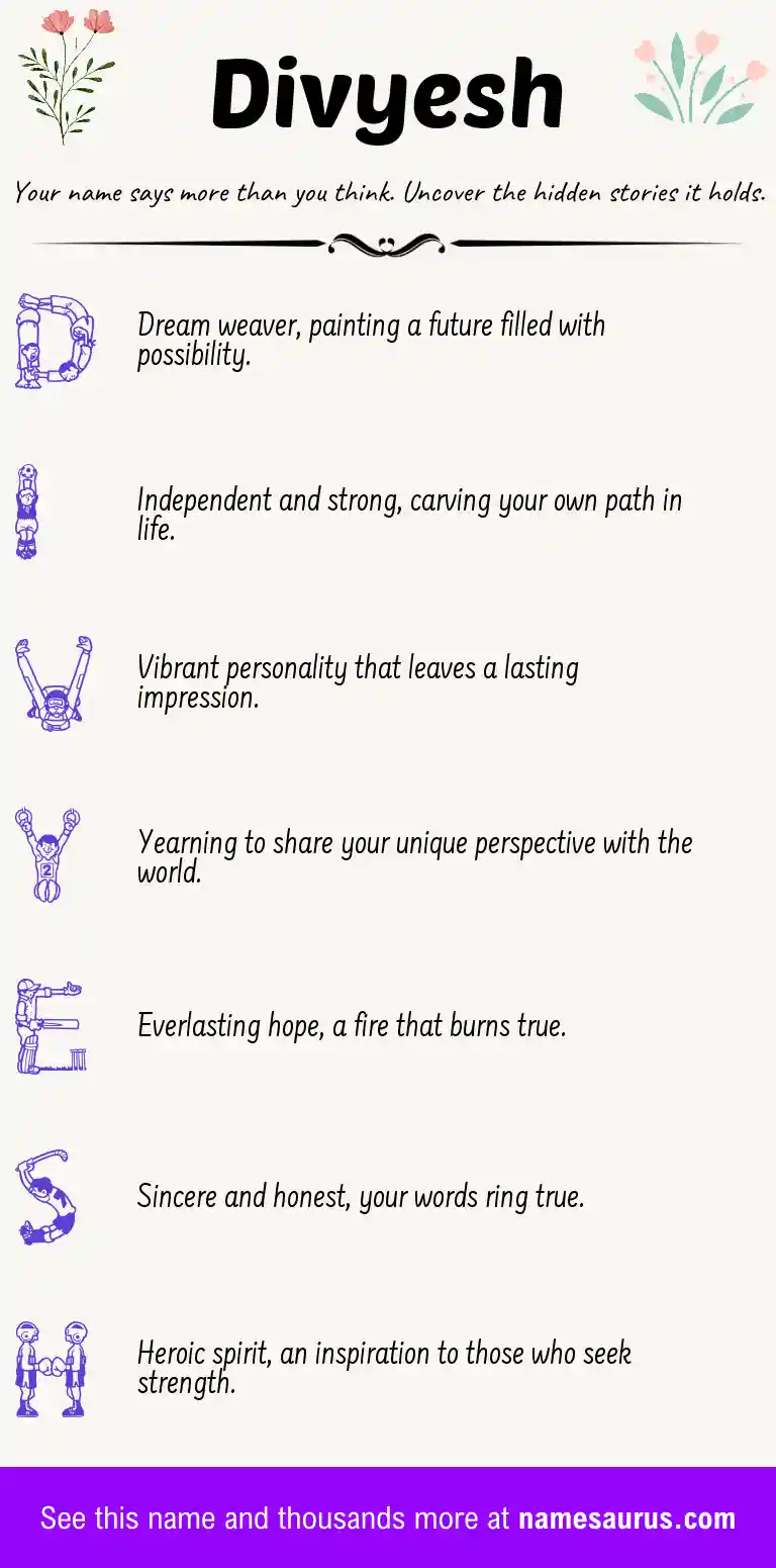 Acrostic poem about Divyesh.