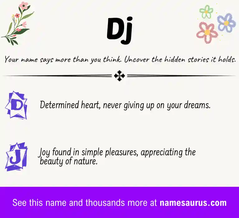 Acrostic poem about Dj.