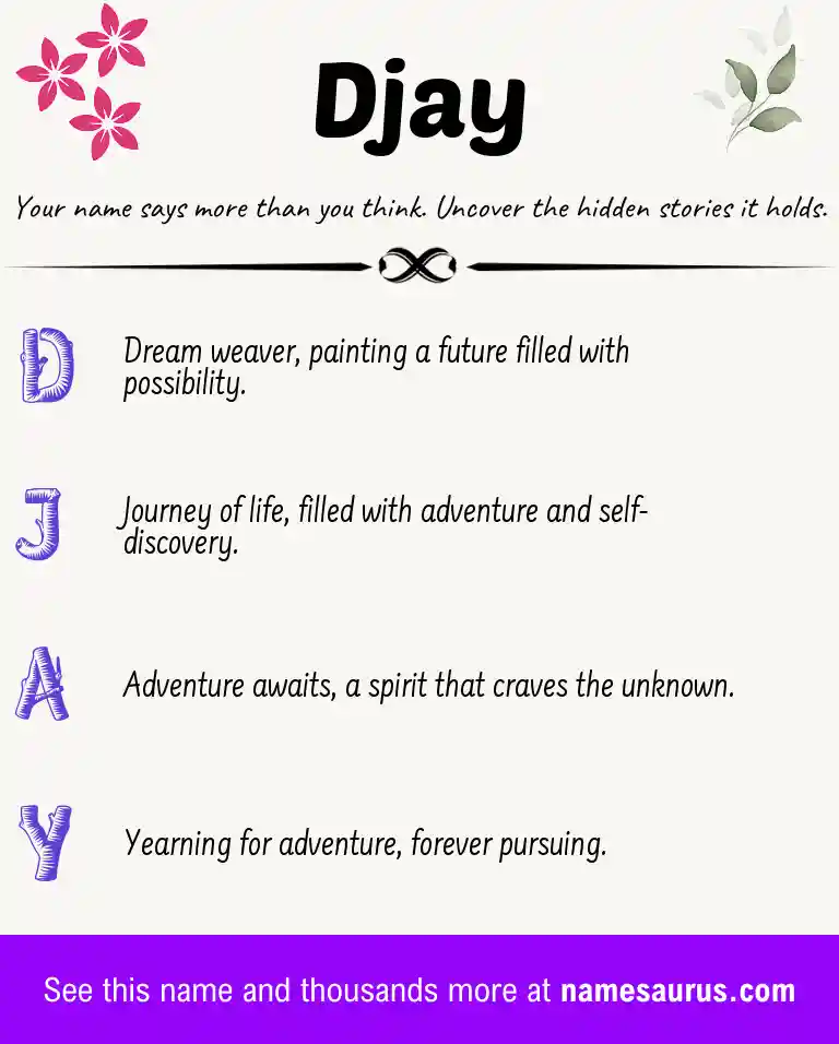 Acrostic poem about Djay.
