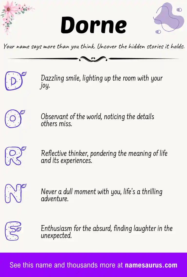 Acrostic poem about Dorne.