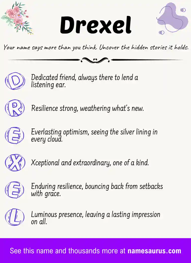 Acrostic poem about Drexel.