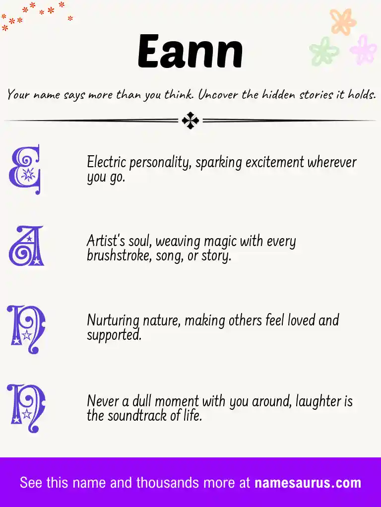 Acrostic poem about Eann.