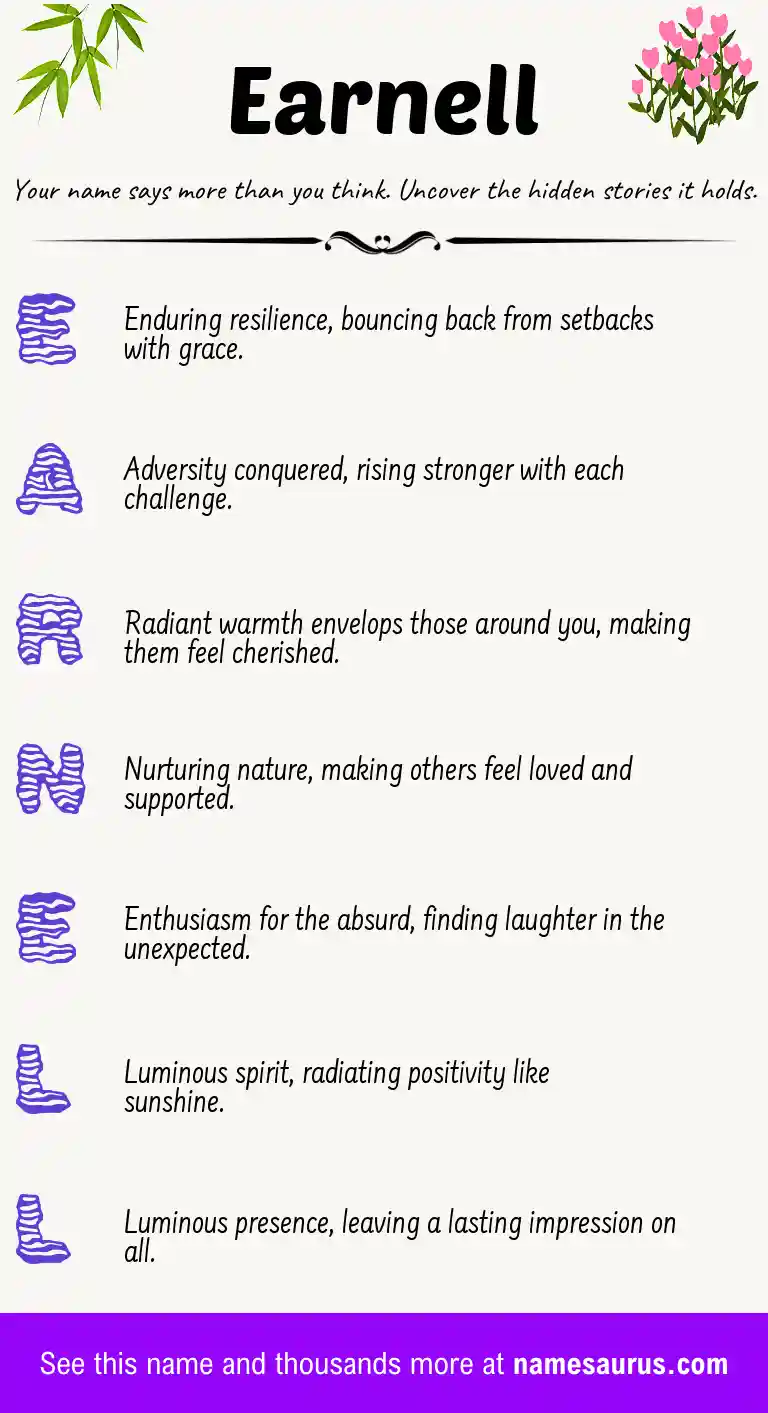 Acrostic poem about Earnell.