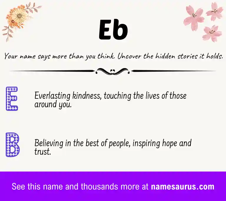 Acrostic poem about Eb.